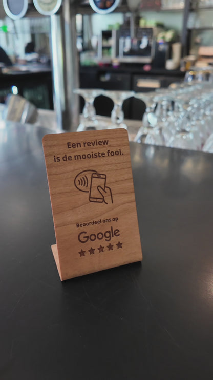Een review is de mooiste fooi