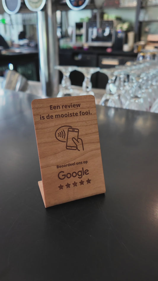 Een review is de mooiste fooi